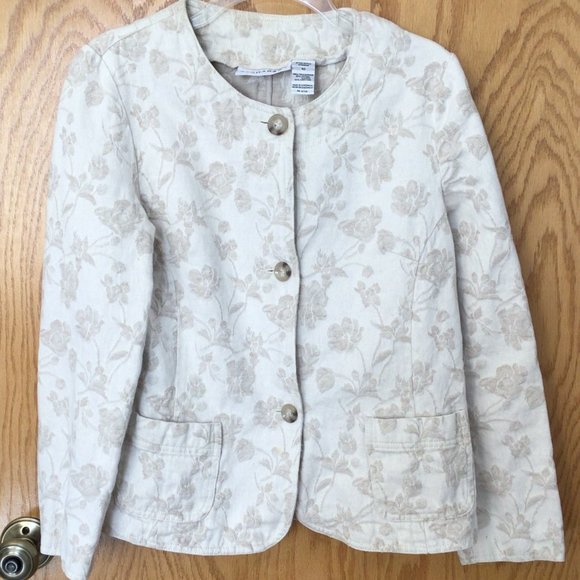 Sag Harbor Jackets & Blazers - Sag Harbor - Cream color brocade blazer